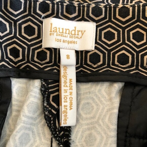 Laundry Womens Pants Cropped Geometric Print Size 8 - Picture 8 of 9